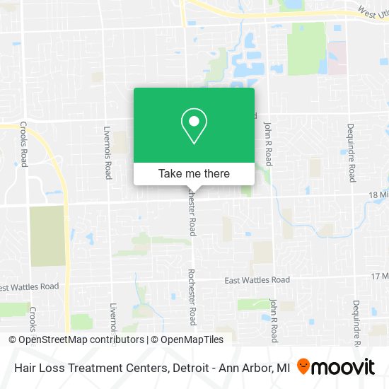 Hair Loss Treatment Centers map