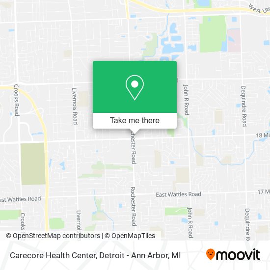 Carecore Health Center map