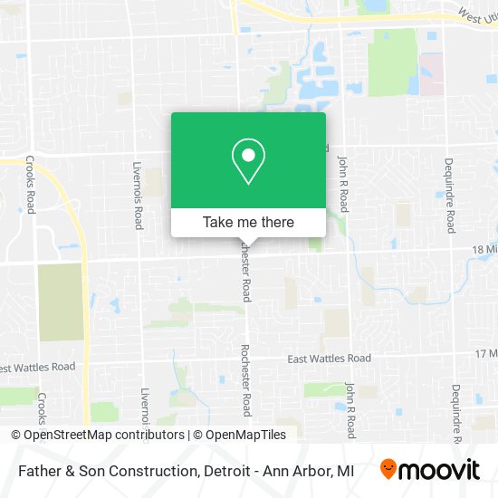 Father & Son Construction map