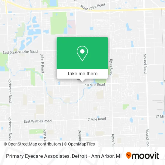 Primary Eyecare Associates map