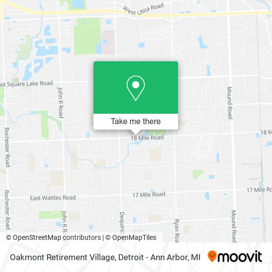 Mapa de Oakmont Retirement Village