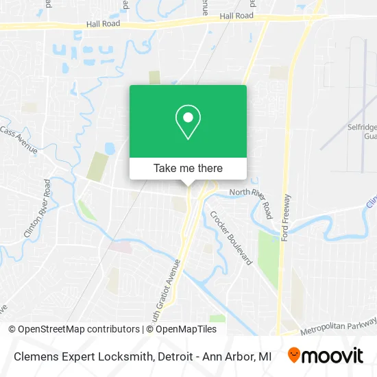 Clemens Expert Locksmith map