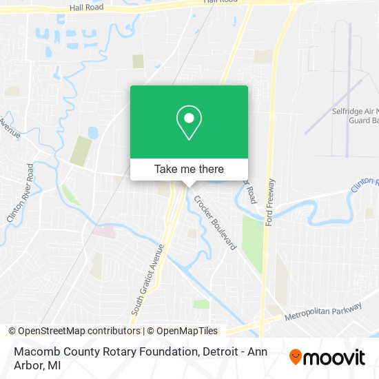 Mapa de Macomb County Rotary Foundation