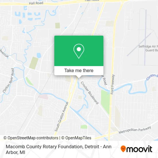 Macomb County Rotary Foundation map