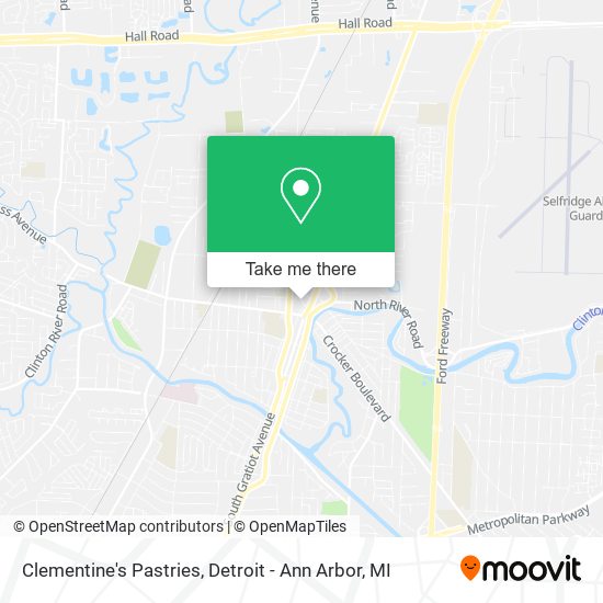 Clementine's Pastries map