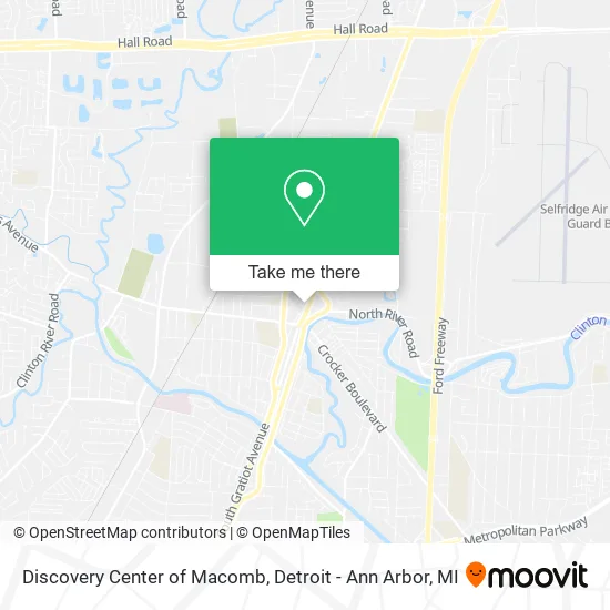 Discovery Center of Macomb map