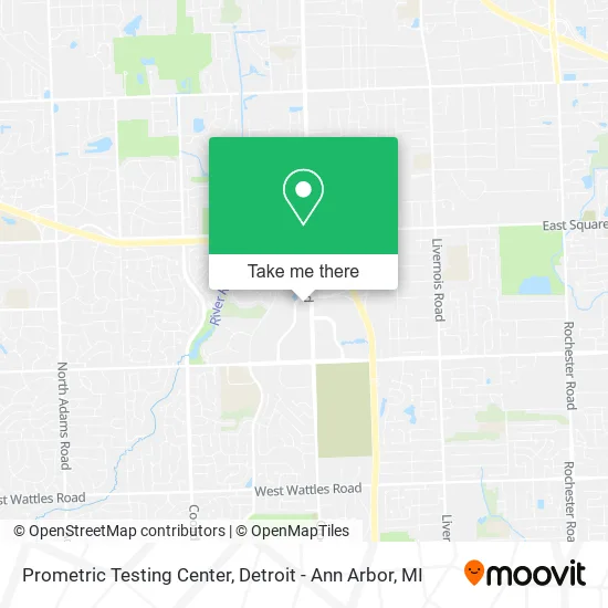 Prometric Testing Center map