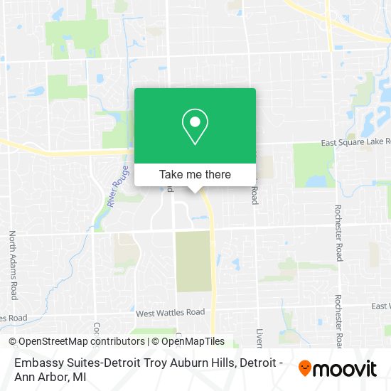 Mapa de Embassy Suites-Detroit Troy Auburn Hills