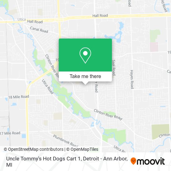 Mapa de Uncle Tommy's Hot Dogs Cart 1