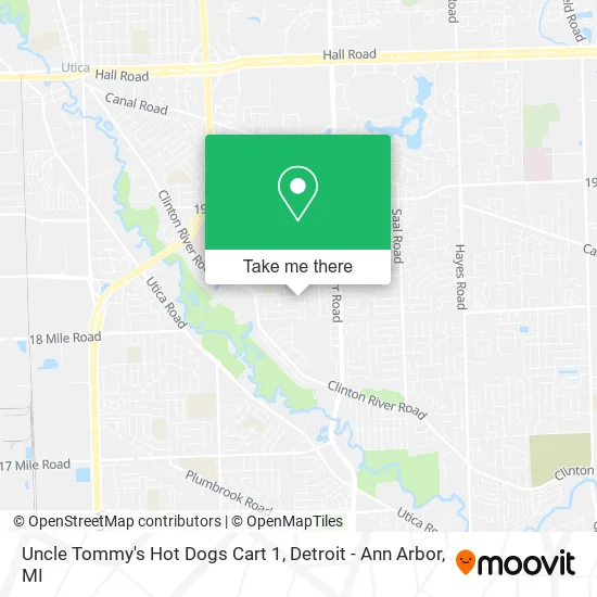 Uncle Tommy's Hot Dogs Cart 1 map