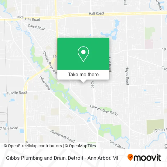 Gibbs Plumbing and Drain map