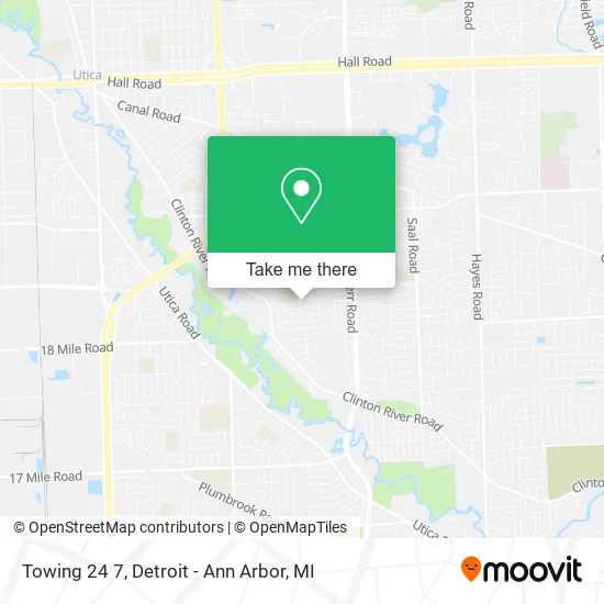 Towing 24 7 map