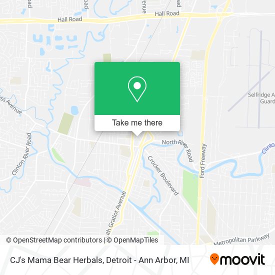 CJ's Mama Bear Herbals map