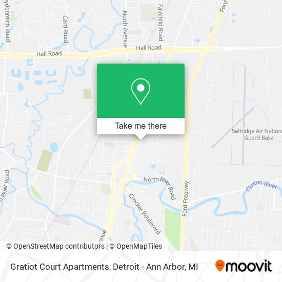 Gratiot Court Apartments map