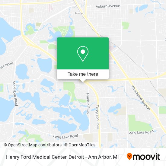 Henry Ford Medical Center map