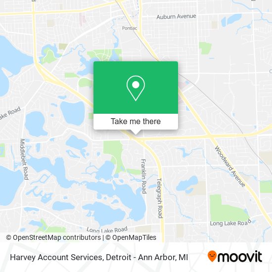 Harvey Account Services map