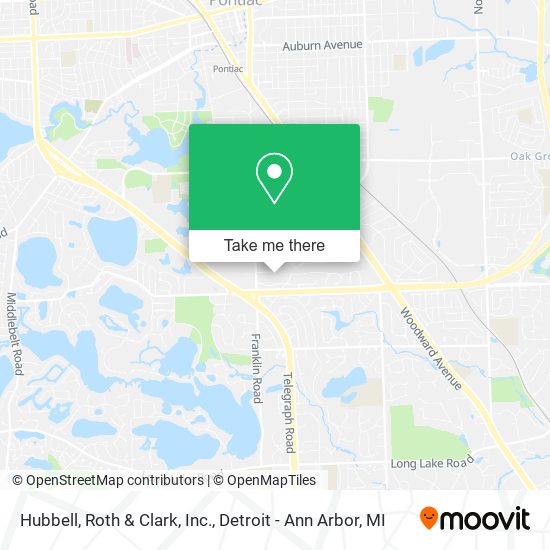 Hubbell, Roth & Clark, Inc. map