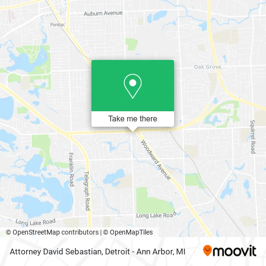Attorney David Sebastian map