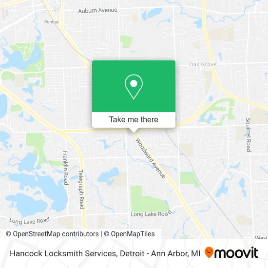 Hancock Locksmith Services map