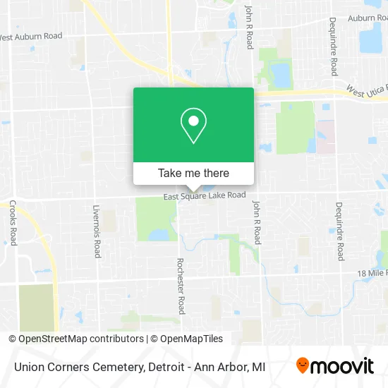 Union Corners Cemetery map