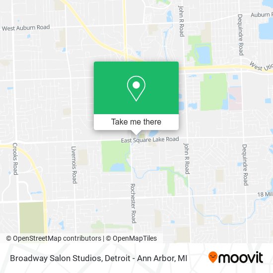 Broadway Salon Studios map