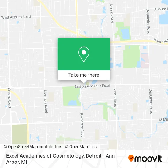 Excel Academies of Cosmetology map