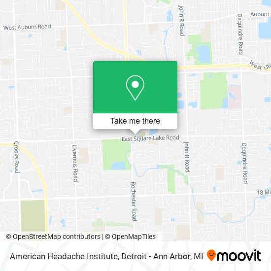 American Headache Institute map