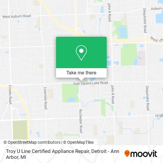 Troy U Line Certified Appliance Repair map