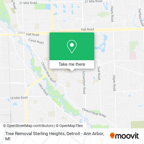 Tree Removal Sterling Heights map