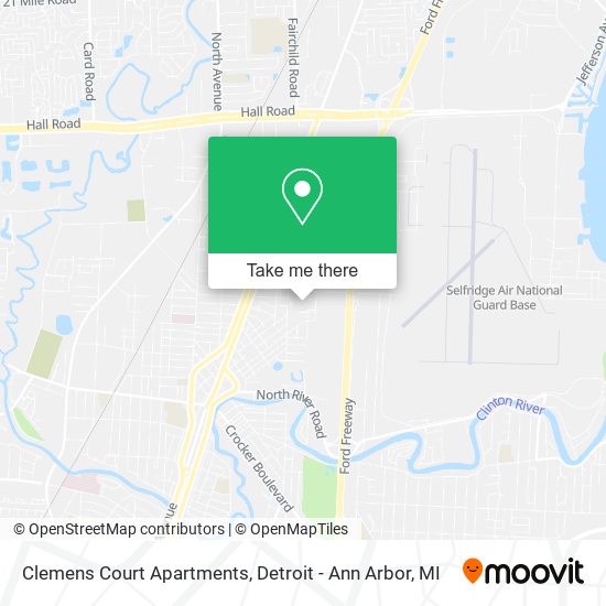 Mapa de Clemens Court Apartments