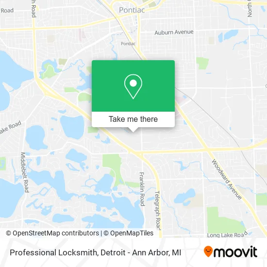 Professional Locksmith map