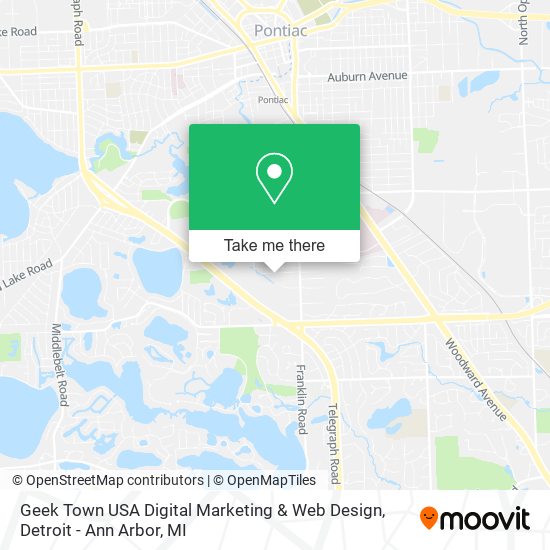 Geek Town USA Digital Marketing & Web Design map