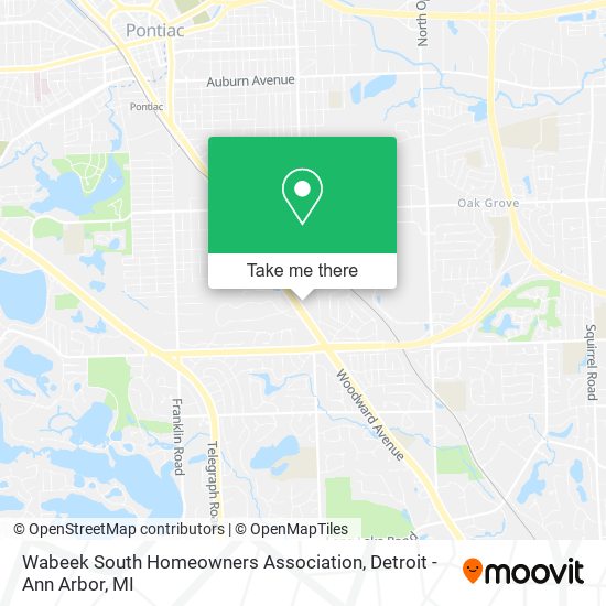 Mapa de Wabeek South Homeowners Association