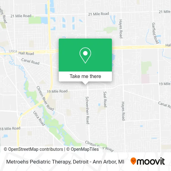 Metroehs Pediatric Therapy map