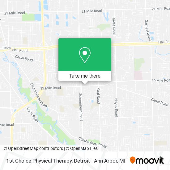 1st Choice Physical Therapy map