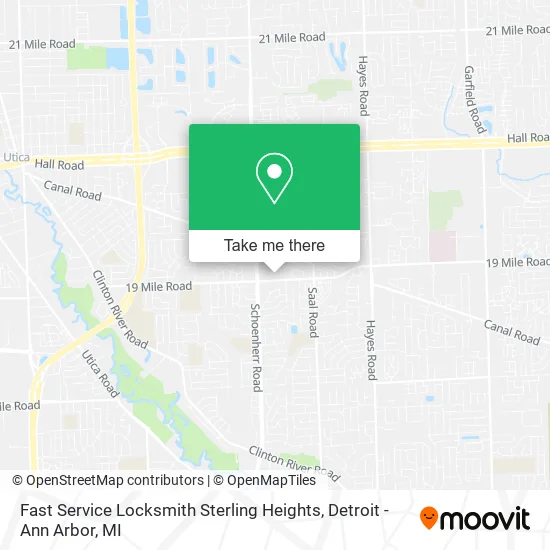 Fast Service Locksmith Sterling Heights map