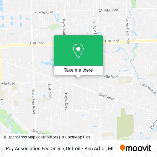 Mapa de Pay Association Fee Online
