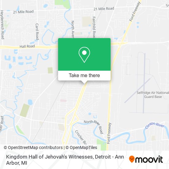 Kingdom Hall of Jehovah's Witnesses map