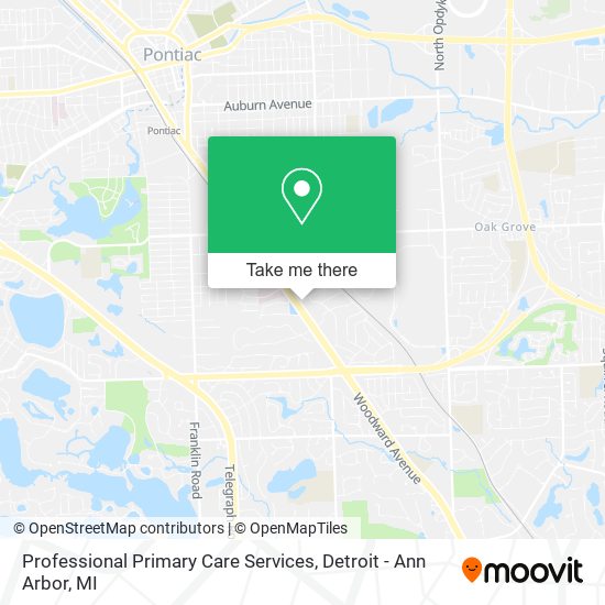 Professional Primary Care Services map