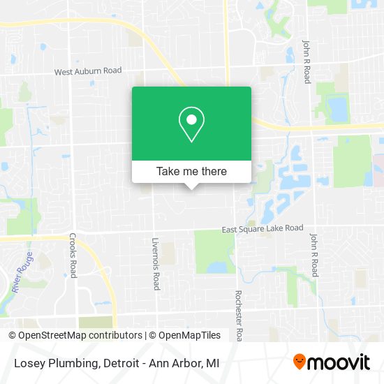 Losey Plumbing map