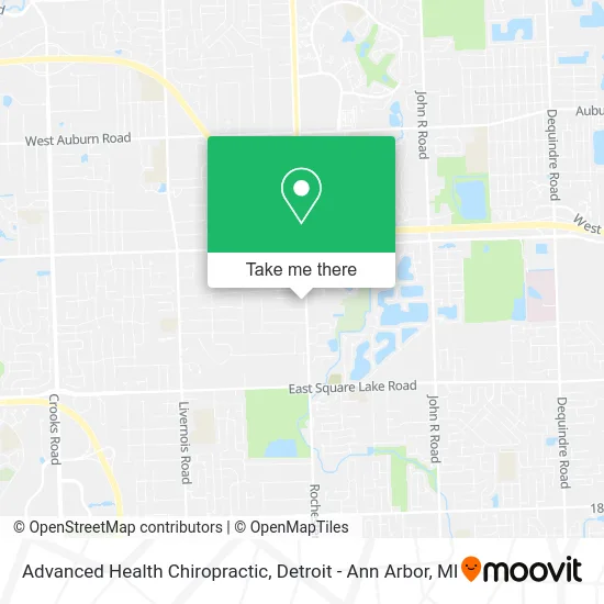 Advanced Health Chiropractic map