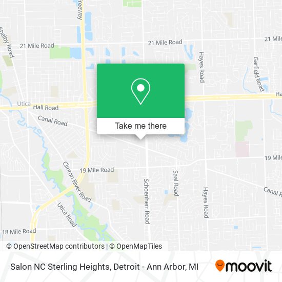 Mapa de Salon NC Sterling Heights