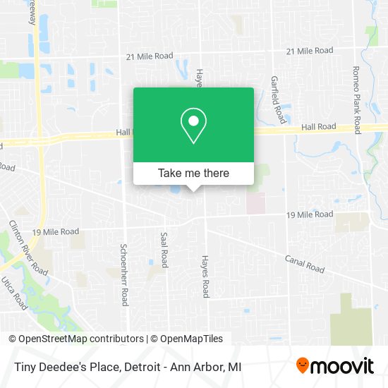 Mapa de Tiny Deedee's Place