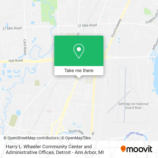 Harry L. Wheeler Community Center and Administrative Offices map