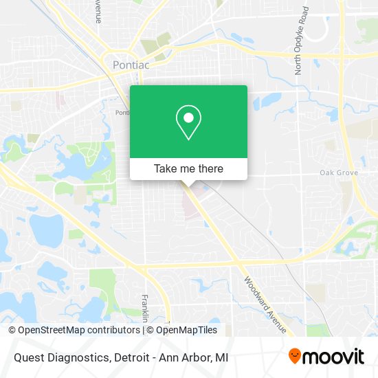 Quest Diagnostics map