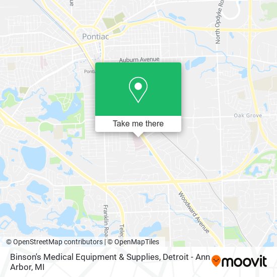 Binson's Medical Equipment & Supplies map