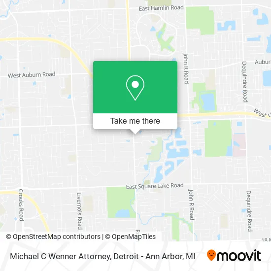 Michael C Wenner Attorney map
