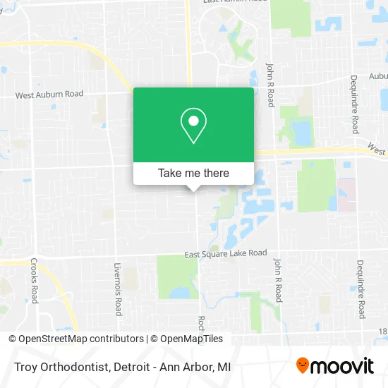 Troy Orthodontist map