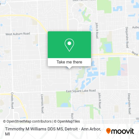 Timmothy M Williams DDS MS map