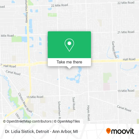 Dr. Lidia Sistick map